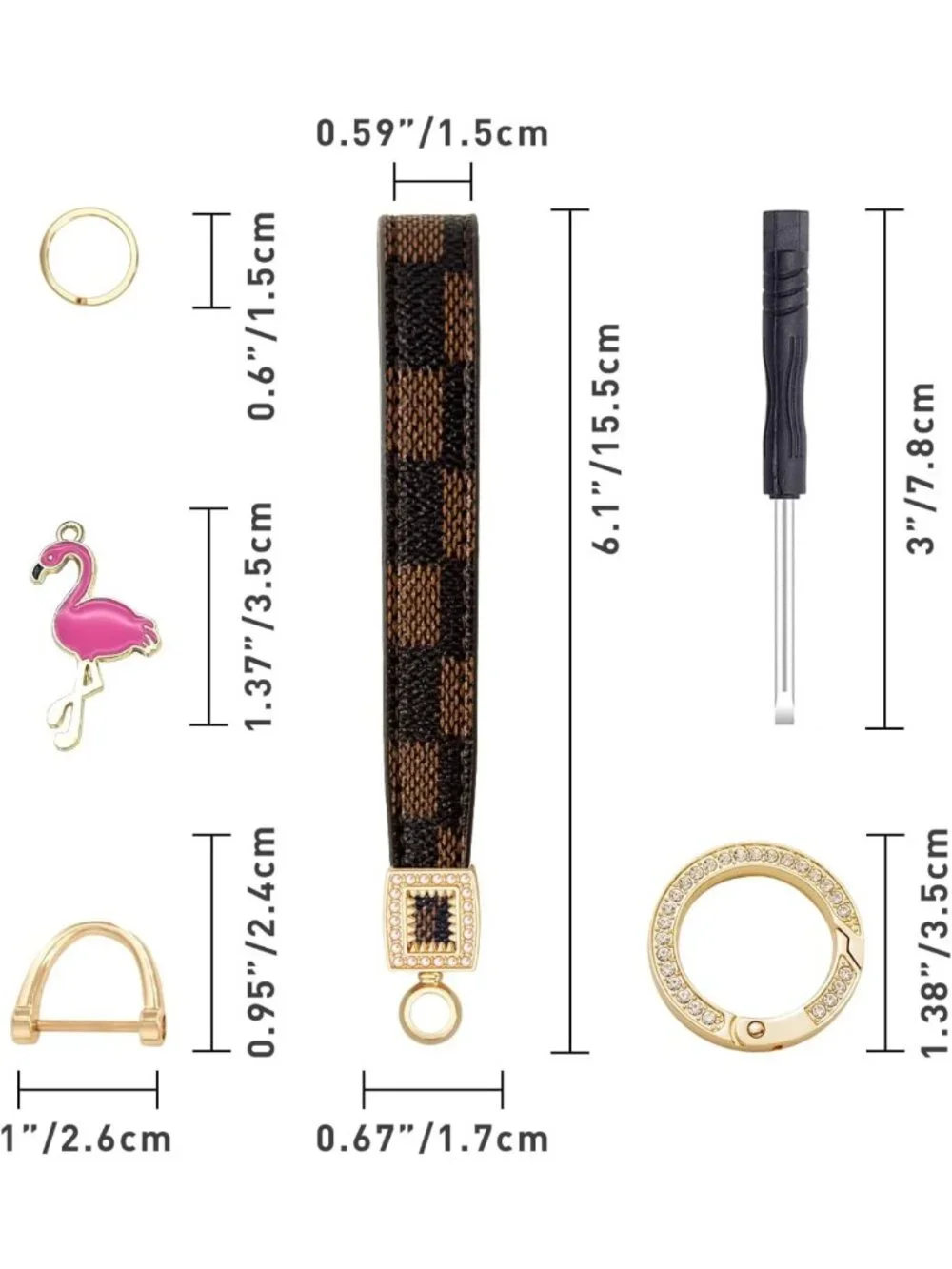 Stylish Leather Wristlet Keychain for Home & Car Keys - Functional & Chic